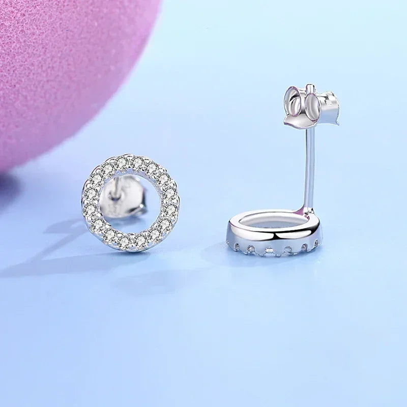Classic Clear Spark Studs - TM & Co. Jewels