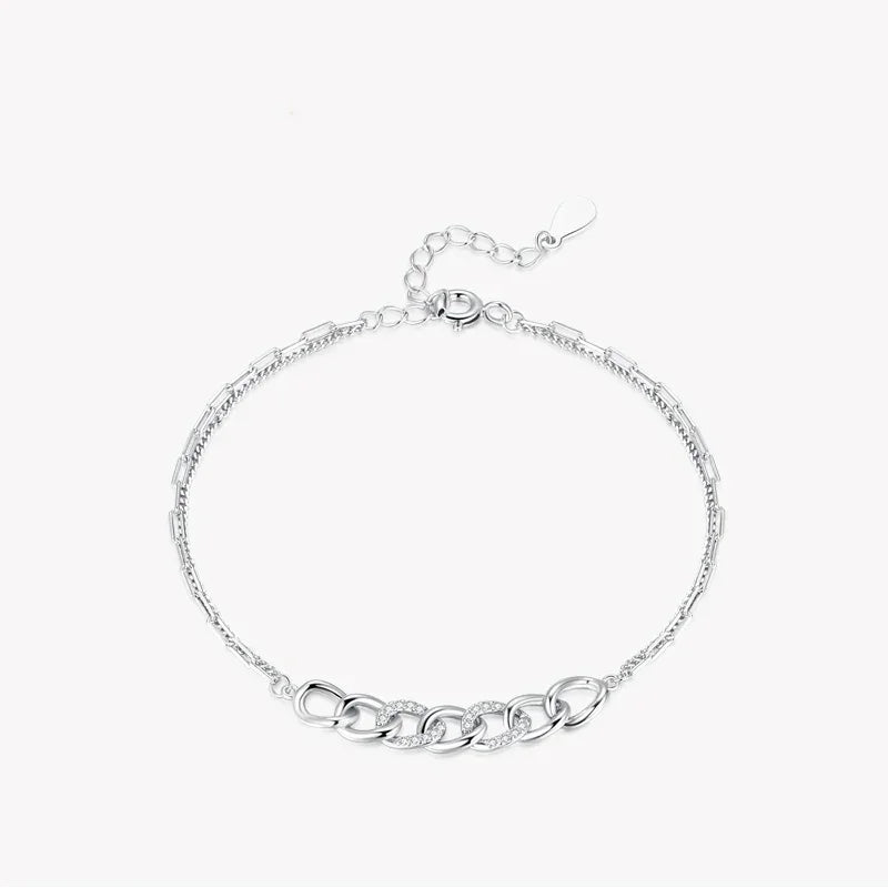 Opulent Sterling Silver Charm Bracelet - TM & Co. Jewels