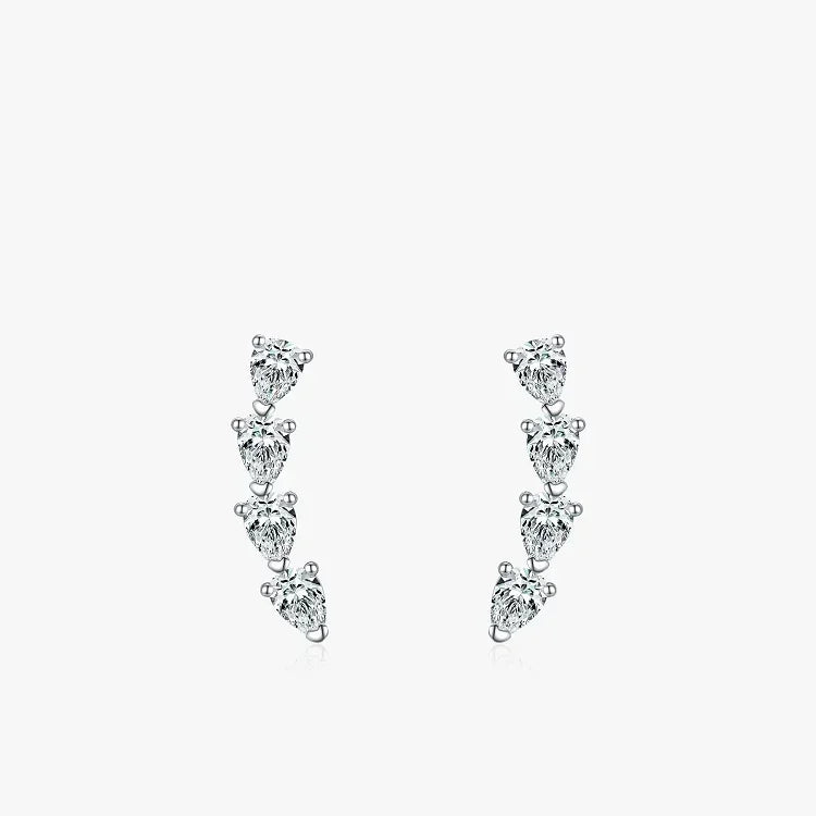 Dazzling CZ Water Drop Earrings - TM & Co. Jewels
