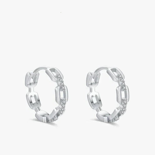 Chic Link Shine Earrings - TM & Co. Jewels