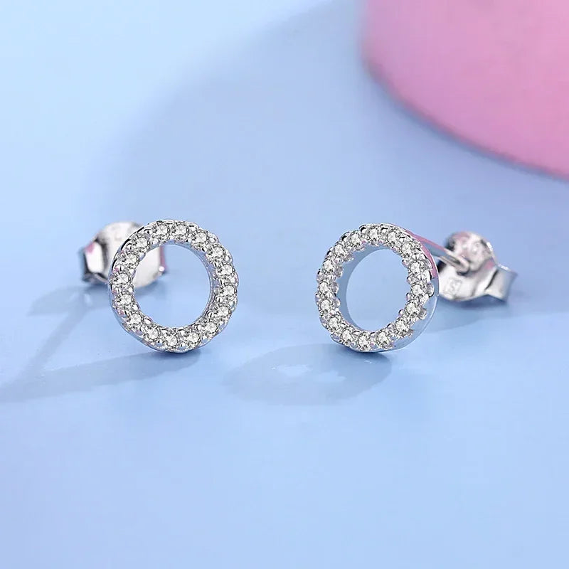 Classic Clear Spark Studs - TM & Co. Jewels