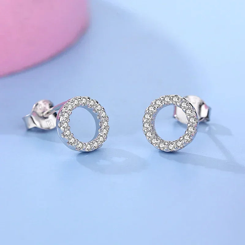 Classic Clear Spark Studs - TM & Co. Jewels