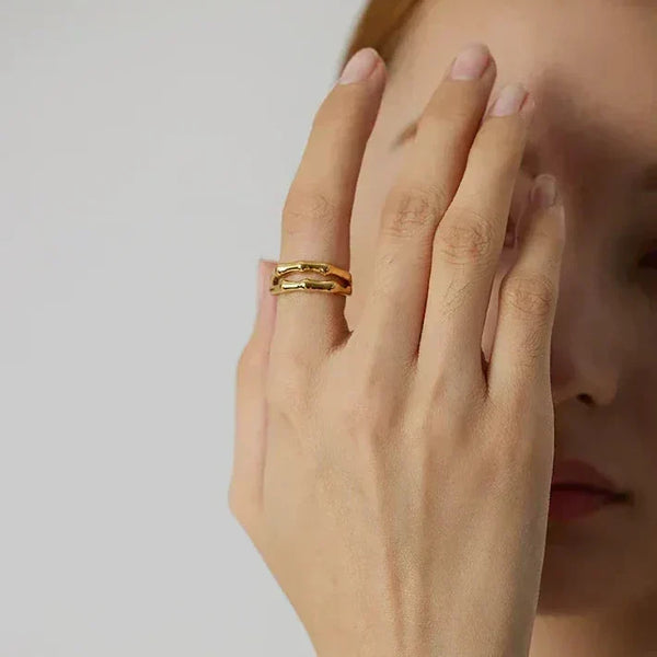Rope Loop Steel Ring - TM & CO. JEWELS 