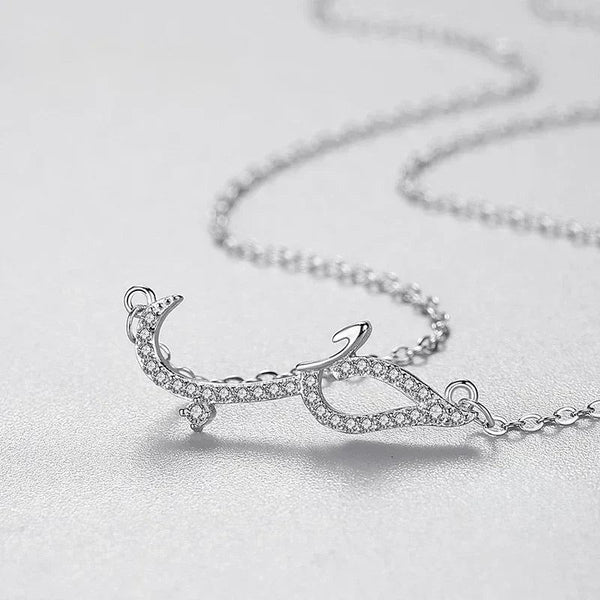 Croc Line Silver Pendant - TM & Co. Jewels