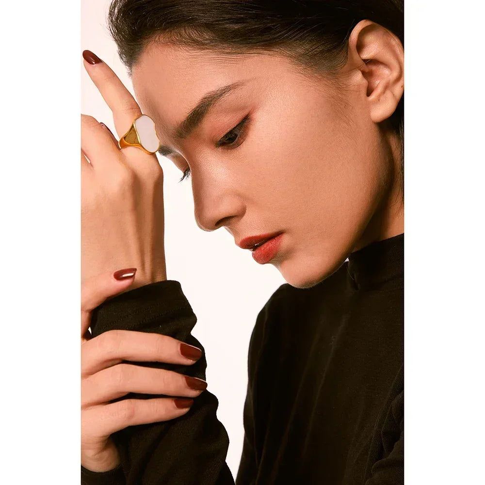 Vintage Glow Stainless Ring - TM & Co. Jewels