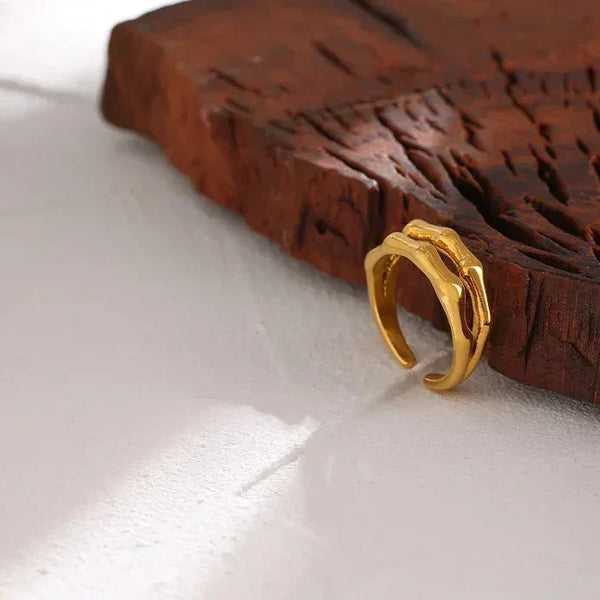 Rope Loop Steel Ring - TM & CO. JEWELS 