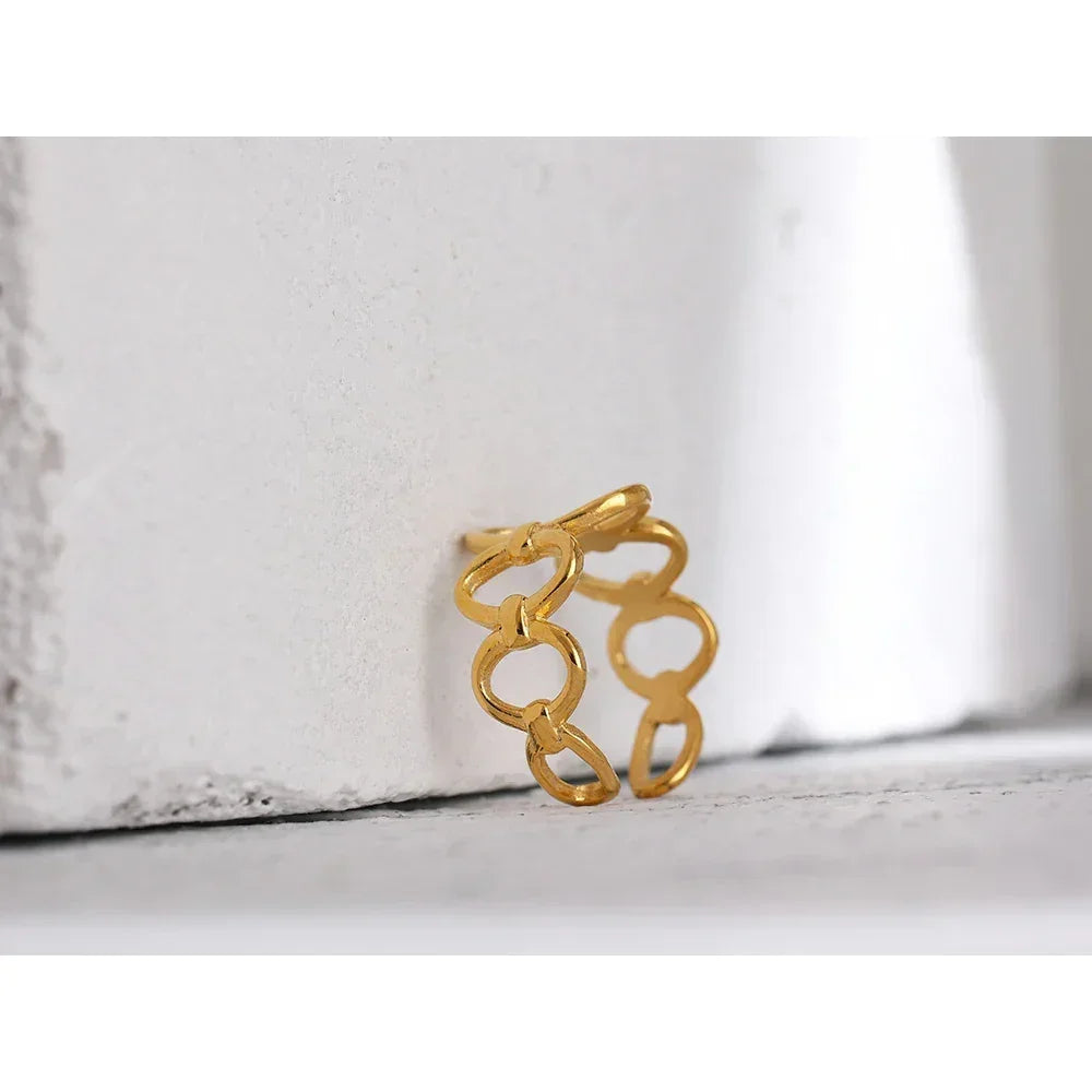 Golden Key Chain Ring - TM & CO. JEWELS 