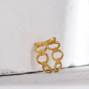 Golden Key Chain Ring - TM & CO. JEWELS 
