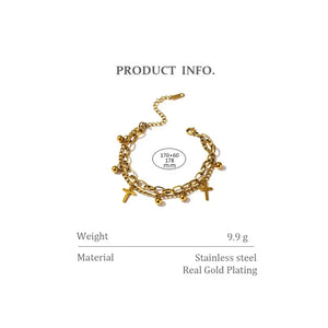 Divine Harmony Cross Bracelet - TM & Co. Jewels