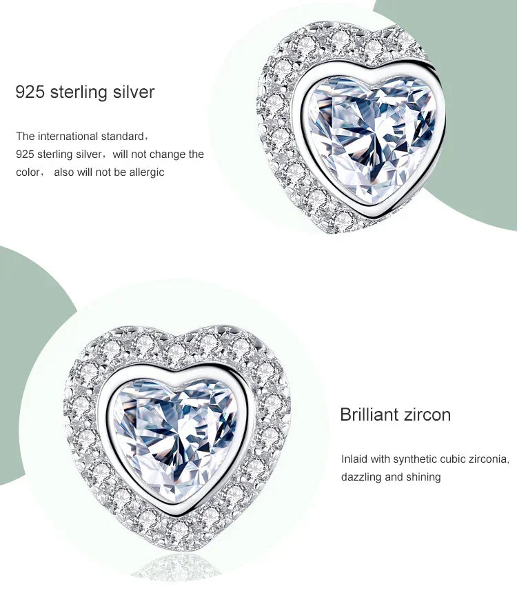 Heart's Desire Sparkle Earrings - TM & CO. JEWELS 