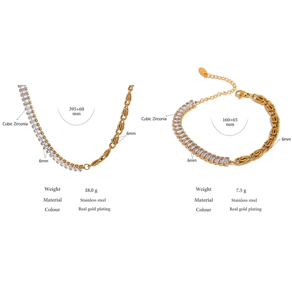 Aura Collarbone Set - TM & CO. JEWELS 