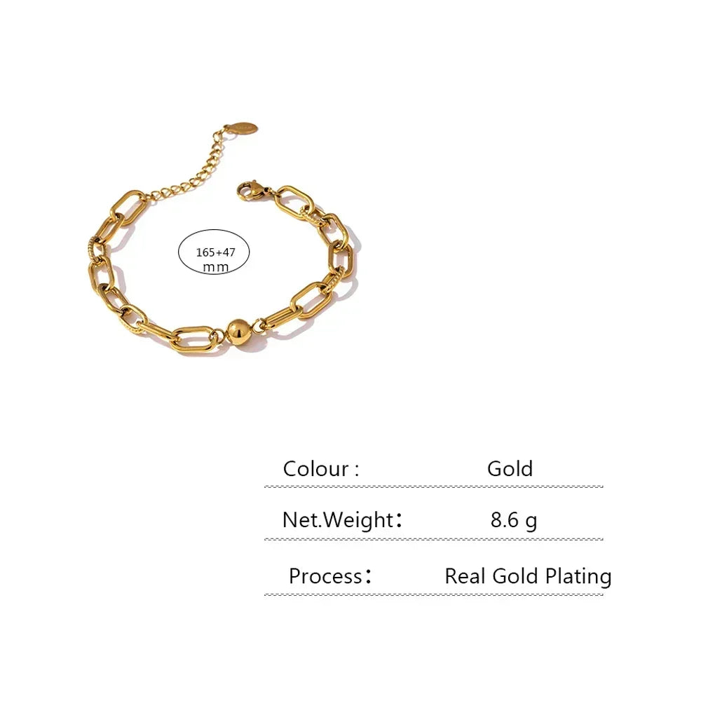 Golden Harmony Charm Bracelet - TM & Co. Jewels