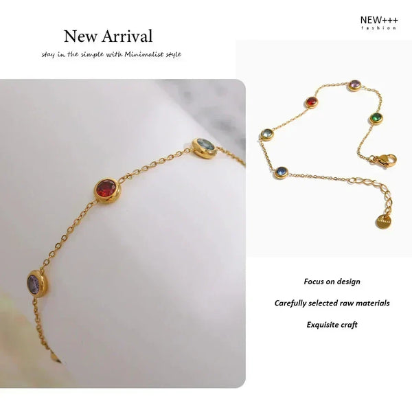 Sophia's Spectrum Charm Bracelet - TM & Co. Jewels