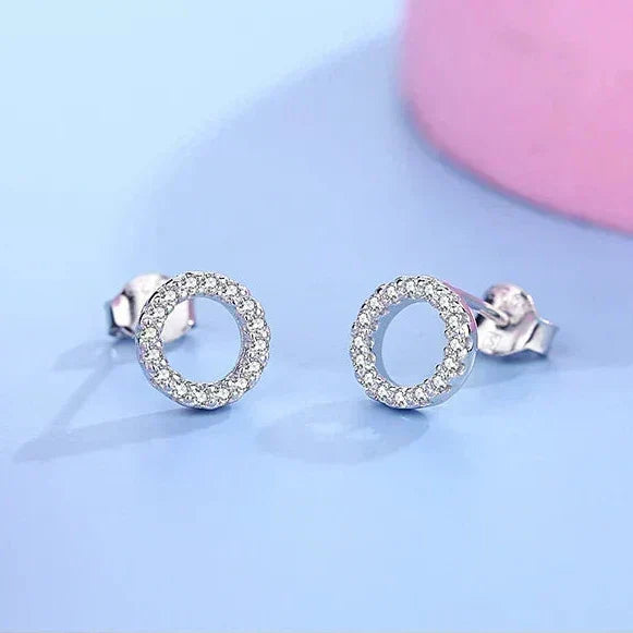 Classic Clear Spark Studs - TM & Co. Jewels