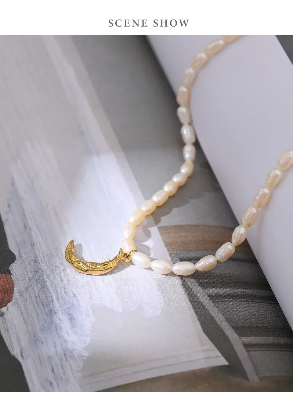 Lunar Pearl Choker - TM & CO. JEWELS 