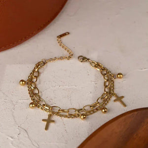 Divine Harmony Cross Bracelet - TM & Co. Jewels