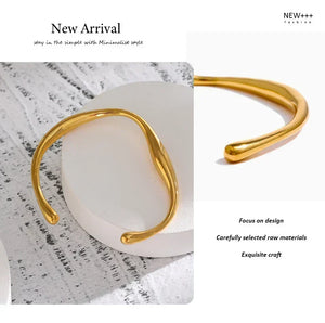 Gilded Essence Minimalist Bangle