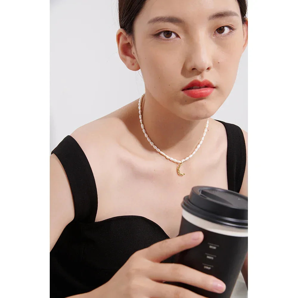 Lunar Pearl Choker - TM & CO. JEWELS 