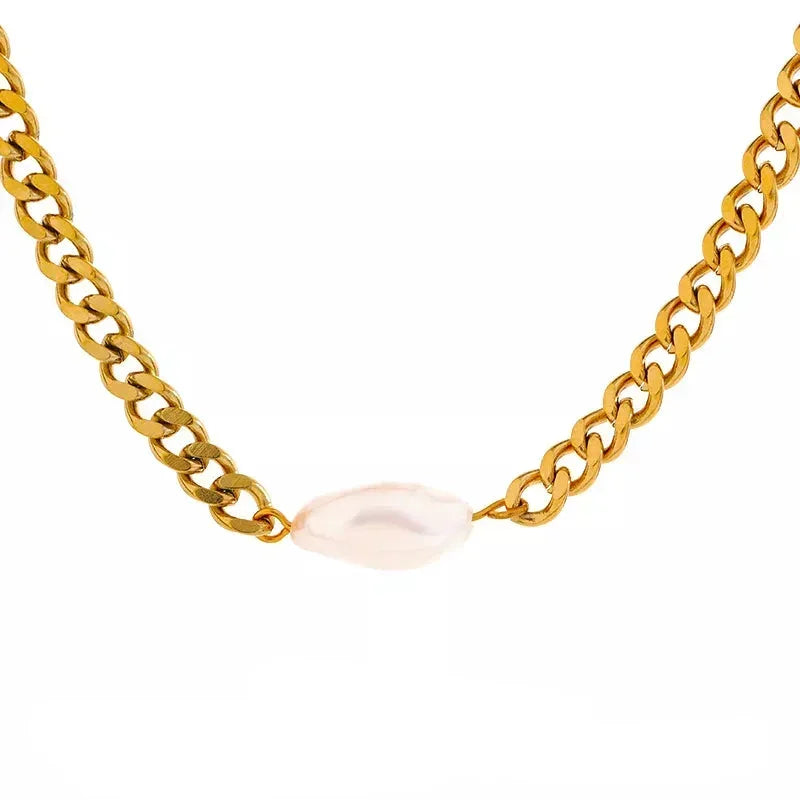 Lustrous Pearl Necklace - TM & CO. JEWELS 