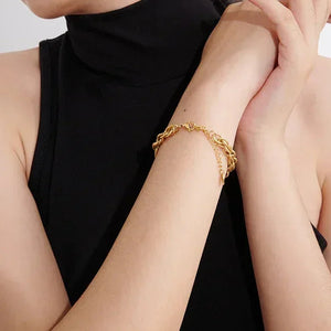 Golden Wave Charm - TM & Co. Jewels