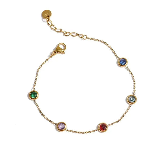 Sophia's Spectrum Charm Bracelet - TM & Co. Jewels