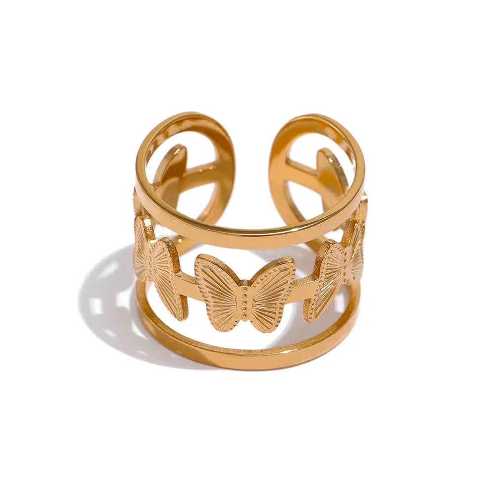 Gilded Wing Butterfly Ring - TM & Co. Jewels