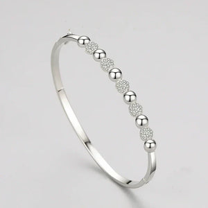Sparkling Silver Halo Bracelet - TM & Co. Jewels
