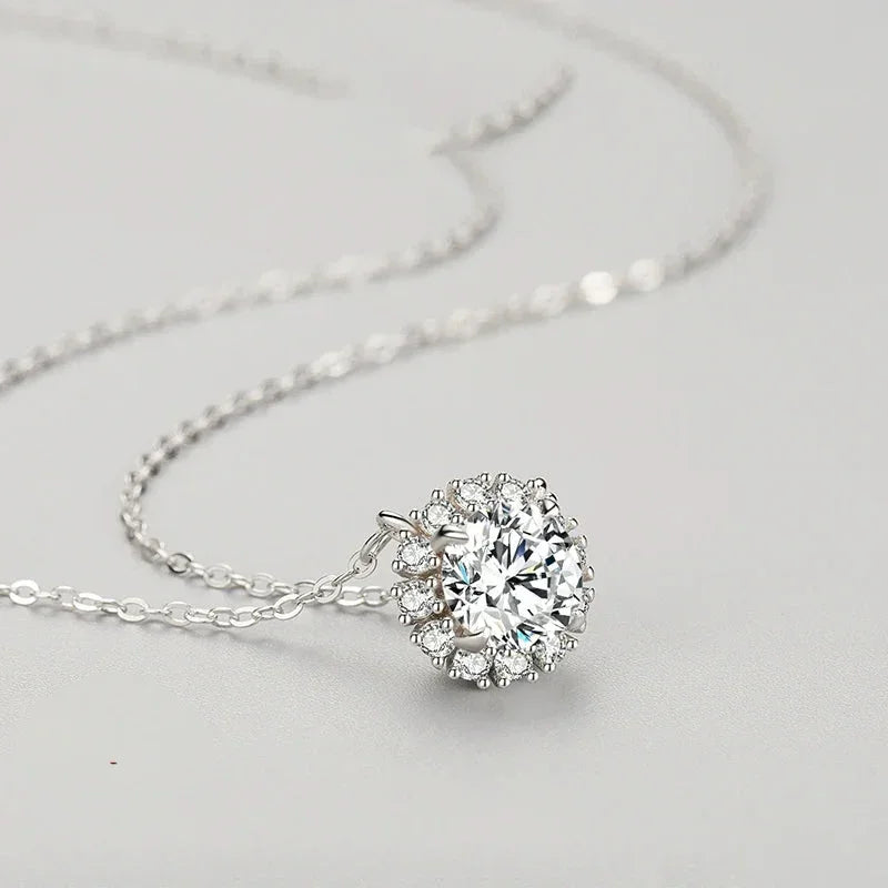 Luminous Circle Sterling Necklace - TM & Co. Jewels