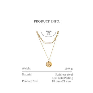 Coin Luxe Natural Pearl Necklace - TM & Co. Jewels