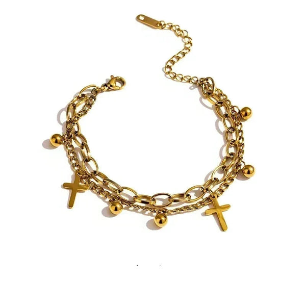 Divine Harmony Cross Bracelet - TM & Co. Jewels