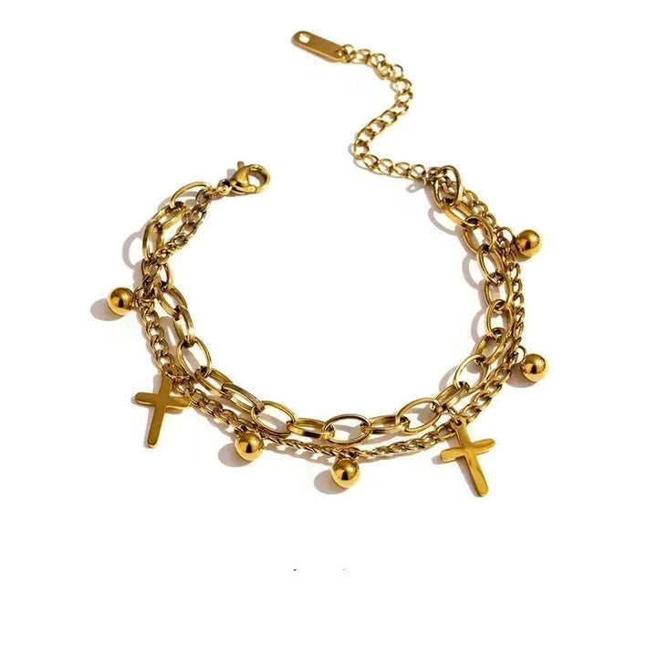 Divine Harmony Cross Bracelet - TM & Co. Jewels