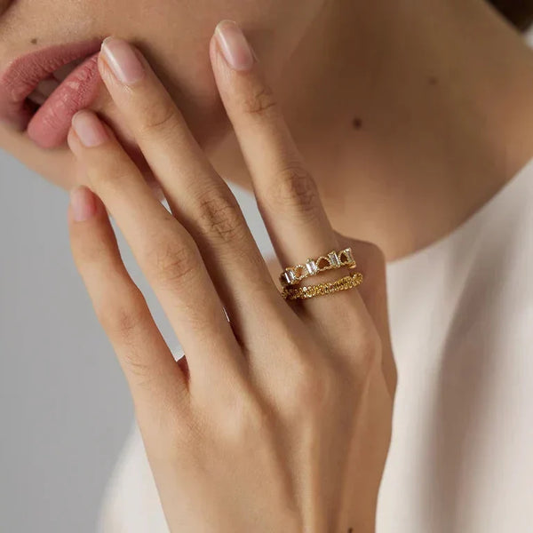 Elegant Twist Charm Ring - TM & Co. Jewels