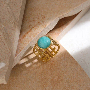 Blue Breeze Metal Ring - TM & CO. JEWELS 