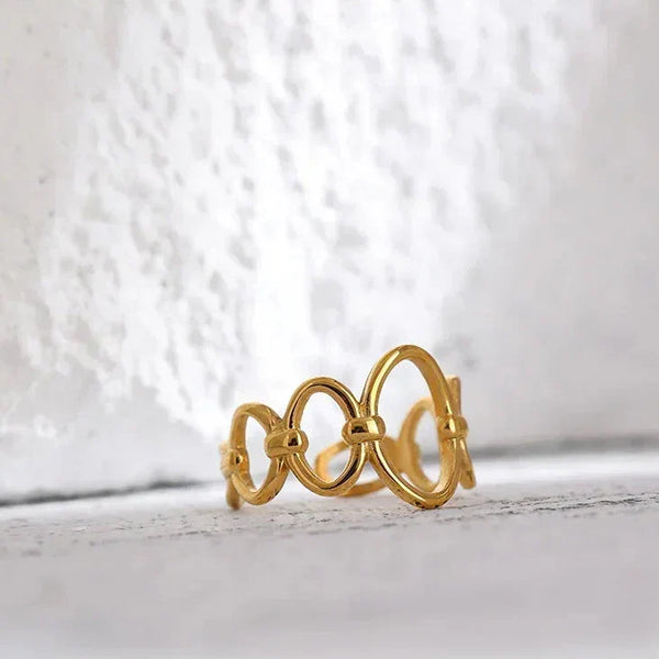 Golden Key Chain Ring - TM & CO. JEWELS 