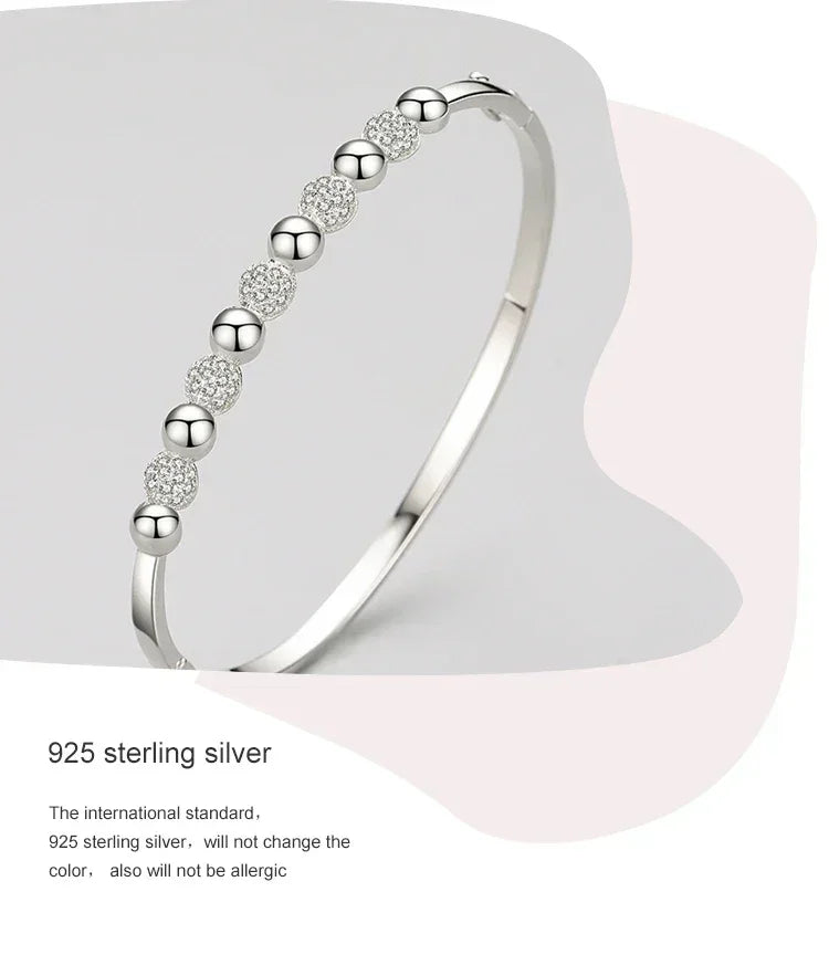 Sparkling Silver Halo Bracelet - TM & Co. Jewels