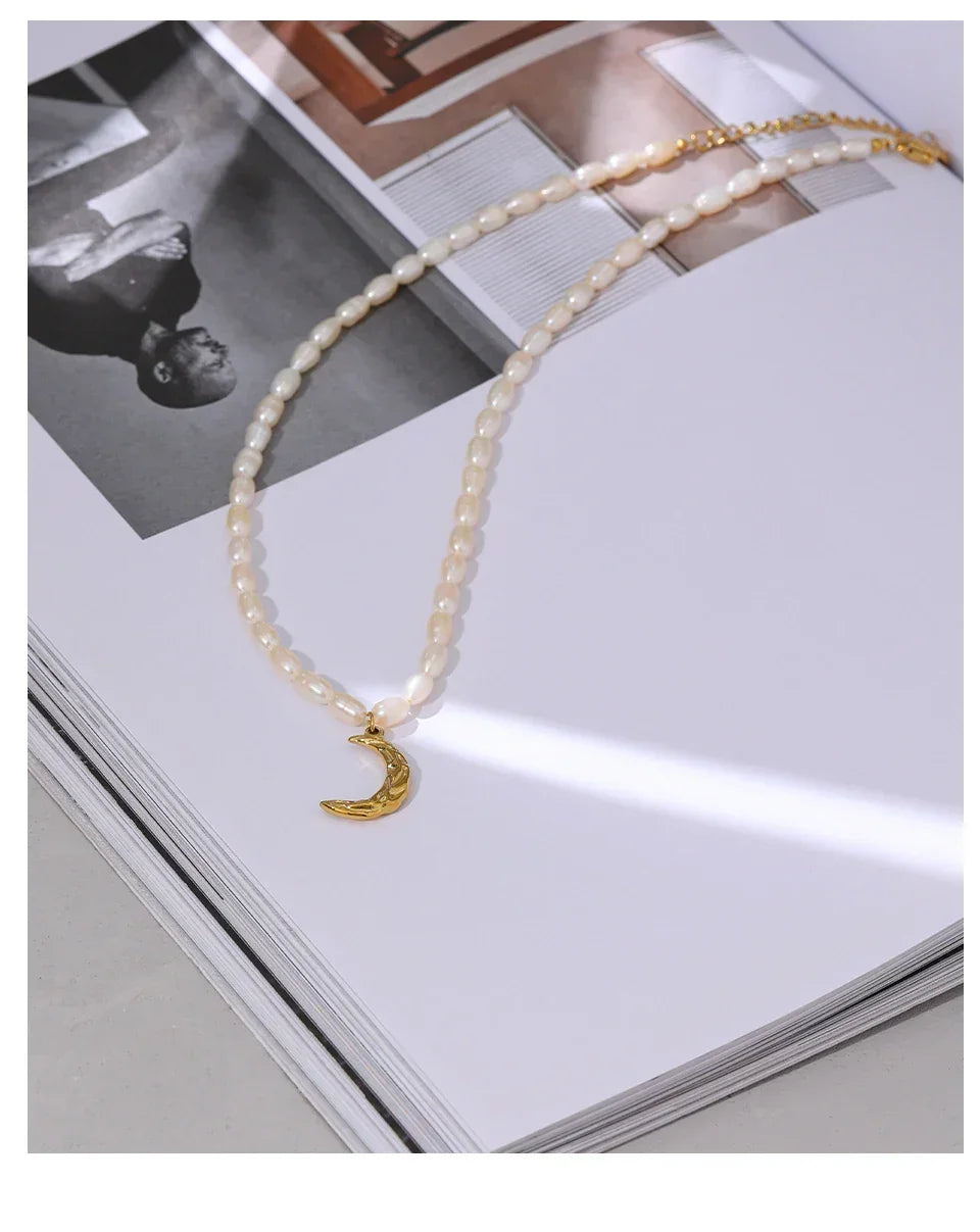 Lunar Pearl Choker - TM & CO. JEWELS 