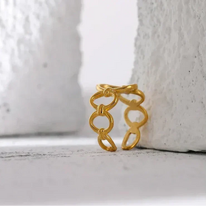 Golden Key Chain Ring - TM & CO. JEWELS 