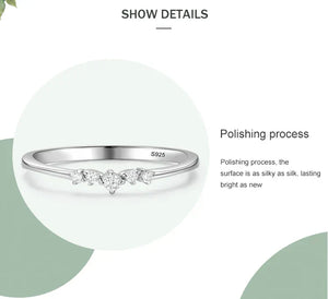 Silver ring with diamonds on a white background-TM & CO. JEWELS .