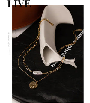 Coin Luxe Natural Pearl Necklace - TM & Co. Jewels