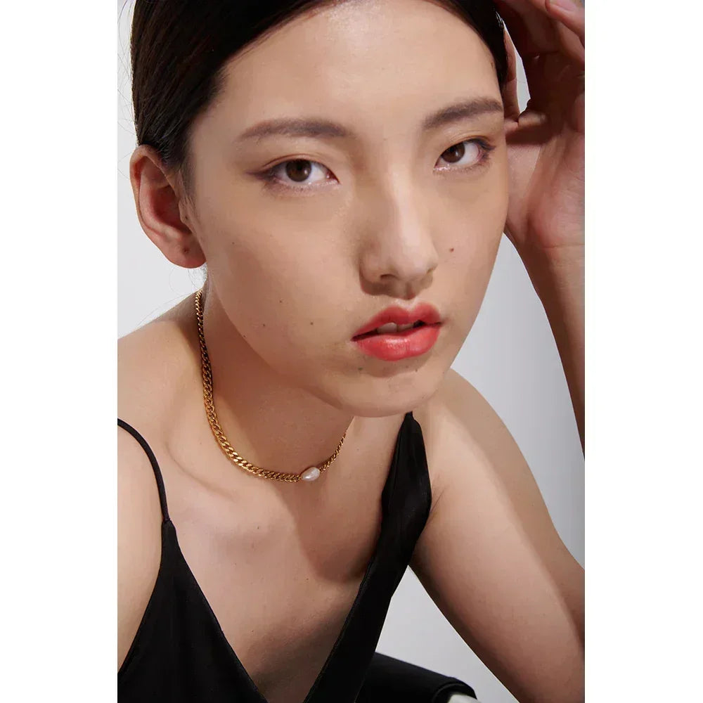 Lustrous Pearl Necklace - TM & CO. JEWELS 