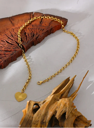 Rose Bloom Heart Necklace - TM & Co. Jewels