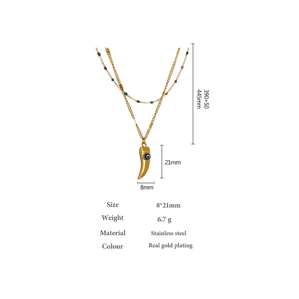 Vivid Aura HornNeck - TM & CO. JEWELS 