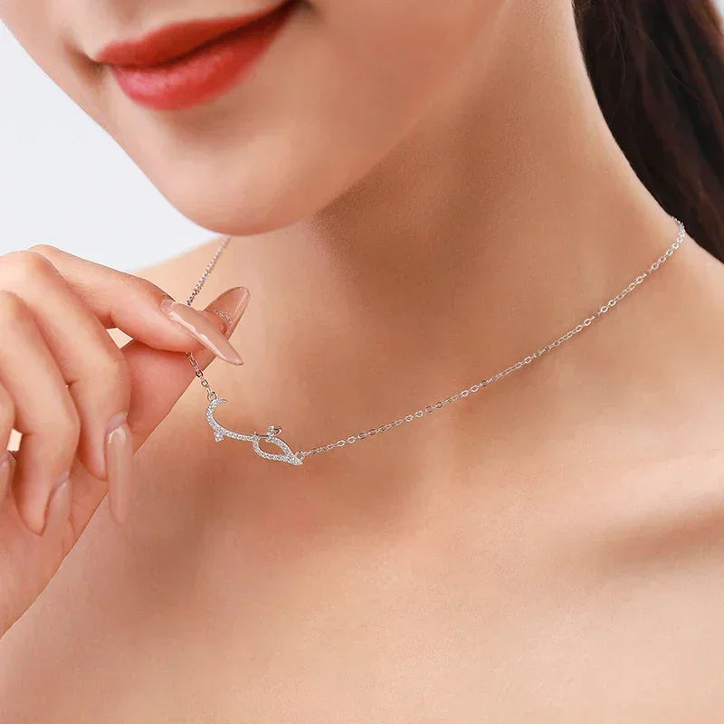 Croc Line Silver Pendant - TM & Co. Jewels