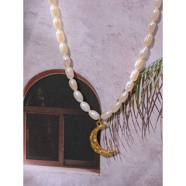 Lunar Pearl Choker - TM & CO. JEWELS 