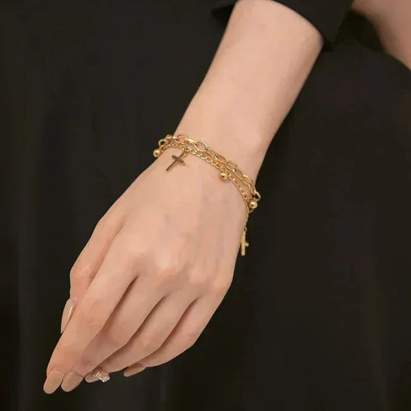 Divine Harmony Cross Bracelet - TM & Co. Jewels