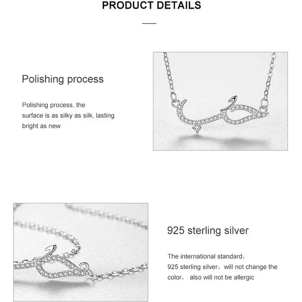 Croc Line Silver Pendant - TM & Co. Jewels