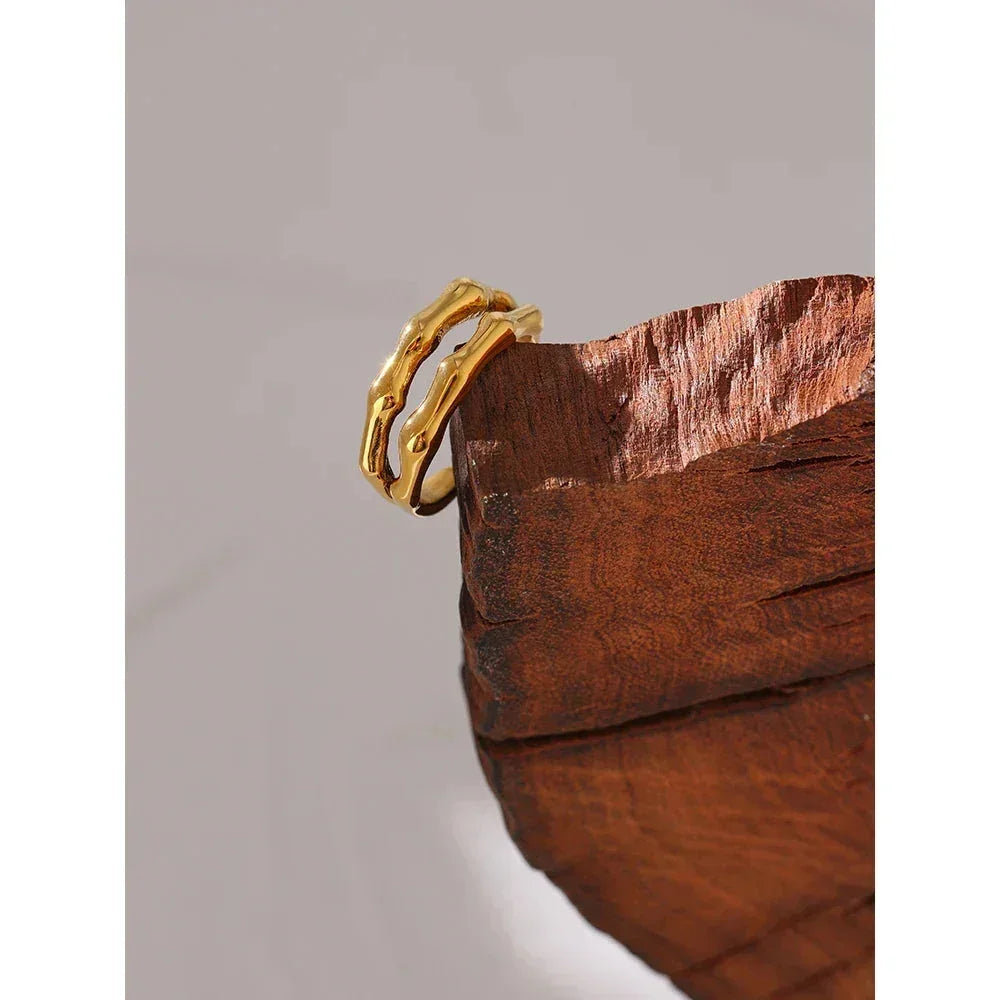 Rope Loop Steel Ring - TM & CO. JEWELS 