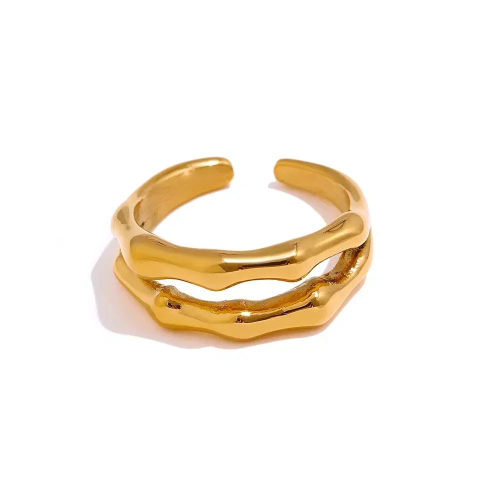 Rope Loop Steel Ring - TM & CO. JEWELS 