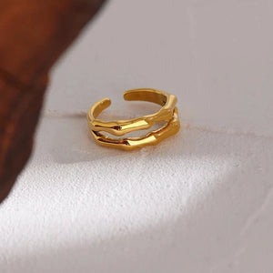 Rope Loop Steel Ring - TM & CO. JEWELS 