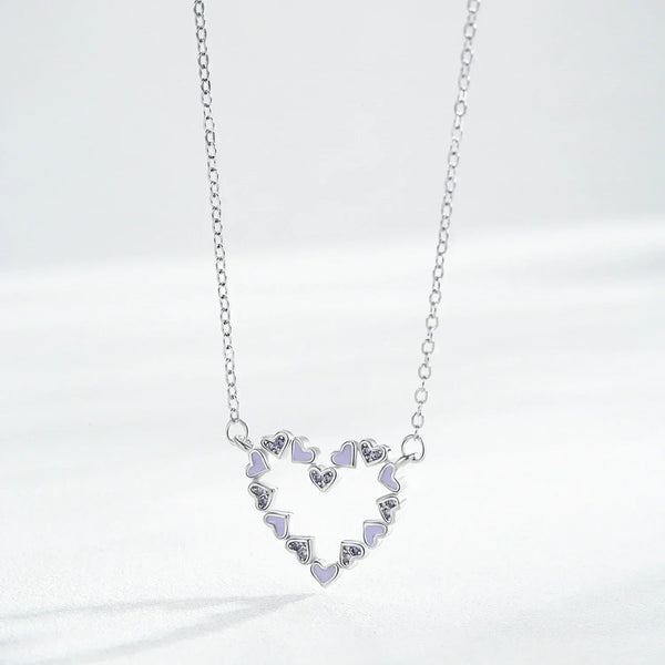 Purple Desire Heart Necklace - TM & Co. Jewels